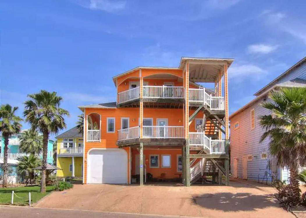 7 Bedroom Home Steps To The Beach With 4 Patios And Pool! Sleeps 20 Port Aransas Exteriér fotografie